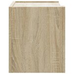 vidaXL Tables de chevet murales 2 Pièces chêne sonoma 45x30x35 cm