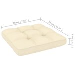 vidaXL Repose-pieds de jardin avec coussins lot de 2 bois pin massif