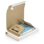 Etui postal carton brun avec fermeture adhésive raja standard 23x15 cm (lot de 25)