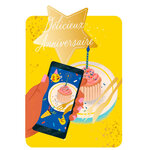 Carte de Vœux Thème Anniversaire Party Time - Plusieurs Styles - Délicieux Anniversaire - Draeger