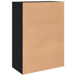 vidaXL Buffet noir 60x31x84 cm bois d'ingénierie