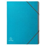 Trieur Agrafé 3 Rabats Avec Élastiques 12 Compartiments Tekso - A4 - Couleurs Assorties - X 8 - Exacompta