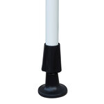 Store banne manuel rétractable 4L x 1,2l m inclinaison et hauteur réglable installation rapide métal alu polyester anti-UV crème