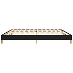 vidaXL Cadre de Lit Noir 200x200 cm Tissu