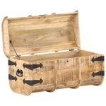 vidaXL Coffres de rangement 2 Pièces Bois de manguier massif