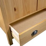 vidaXL Garde-robe à 2 portes Hill 89x50x170 cm Bois de pin solide
