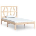 vidaXL Cadre de lit Bois de pin massif 90x200 cm