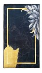 Tapis d'intérieur Feuille 120 x 180 cm - Noir