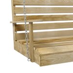 vidaXL Balancelle Bois de pin imprégné 155x65x60 cm
