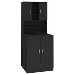 vidaXL Meuble pour machine à laver Noir