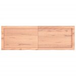 vidaXL Étagère murale marron clair bois chêne massif traité