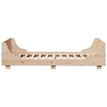 vidaXL Cadre de lit sans matelas 100x200 cm bois massif de pin