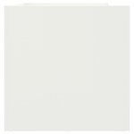 vidaXL Jardinière blanc 62x30x29 cm acier laminé à froid