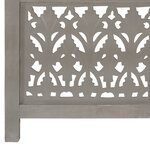 vidaXL Cloison de séparation 3 panneaux Gris 120x165 cm Bois manguier