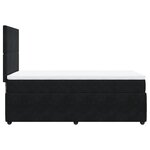 vidaXL Sommier à lattes de lit avec matelas Noir 100x200 cm Velours