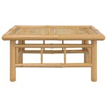 vidaXL Table de jardin 65x55x30 cm bambou