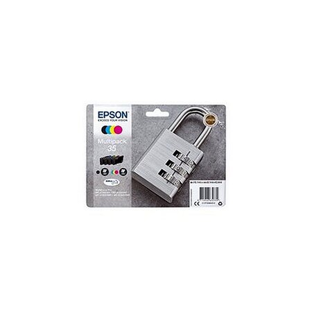 Epson 35/t3586 pack 4 cartouches noir/couleurs c13t35864010 (cadenas)