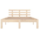 vidaXL Cadre de lit Bois massif 120x200 cm