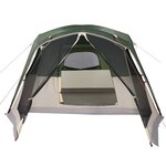 vidaXL Tente familiale avec porche 6 personnes vert imperméable