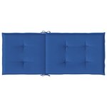 vidaXL Coussins de chaise de jardin à dossier haut lot de 6 bleu royal