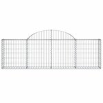 vidaXL Paniers à gabions arqués 20 Pièces 200x30x60/80 cm Fer galvanisé