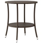 vidaXL Ensemble de bistro 3 Pièces avec coussins marron résine tressée