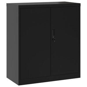 vidaXL Classeur noir 79x40x90 cm acier