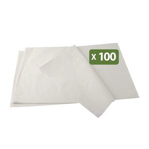 Pack and Move - Lot 100 feuilles papier de soie - 32 5 x 60 cm - Blanc - Emballage cadeau décoration anniversaire mariage