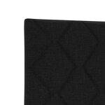 vidaXL Tête de lit Design à Blocs en Diamant Noire 140 cm Tissu