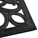 vidaXL Socle de parasol Noir 47x47x33 cm Fonte