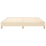 vidaXL Cadre de lit Crème 180 x 200 cm Tissu