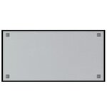 vidaXL Tableau noir magnétique mural Noir 100x50 cm Verre trempé
