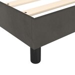 vidaXL Cadre de lit Gris foncé 160 x 200 cm Velours