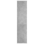 vidaXL Bibliothèque/Buffet Gris béton 66x30x130 cm Bois d’ingénierie