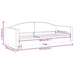 vidaXL Lit de repos gris foncé 80x200 cm tissu