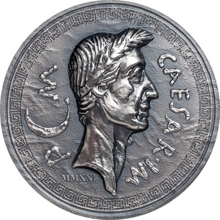 Pièce de monnaie en argent 5 dollars g 31.1 (1 oz) millésime 2021 roman empire julius caesar