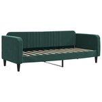 vidaXL Lit de jour avec lit gigogne vert foncé 80x200 cm velours