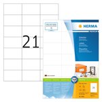 HERMA Étiquettes permanentes PREMIUM A4 70x42 3 mm 100 Feuilles