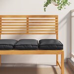 vidaXL Coussins de palette pour sièges 2 Pièces noir 40x40x8 cm polyester
