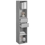 vidaXL Bibliothèque Sonoma gris 36x30x171 cm Bois d'ingénierie