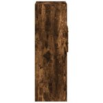 vidaXL Buffet haut chêne fumé 30x42 5x124 cm bois d'ingénierie