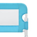 vidaXL Barrière de sécurité de lit d'enfant Bleu 180x42 cm Polyester