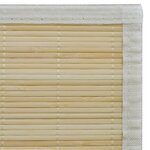 vidaXL Tapis en bambou naturel à latte rectangulaire 120 x 180 cm