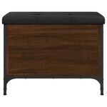 vidaXL Banc de rangement chêne marron 62x42x45 cm bois d'ingénierie