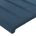 vidaXL Cadre de lit avec tête de lit Bleu foncé 90x200 cm Velours