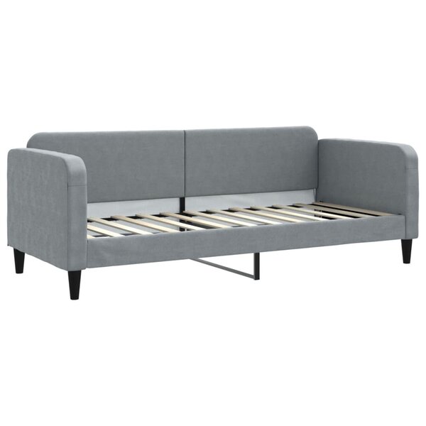 vidaXL Lit de repos gris clair 80x200 cm tissu