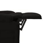 vidaXL Fauteuil électrique de massage Noir Tissu