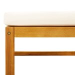 vidaXL Salon de jardin avec coussins 11 Pièces bois massif d'acacia