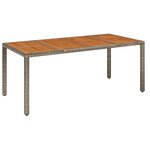 vidaXL Ensemble à manger de jardin 9 Pièces coussins gris résine tressée