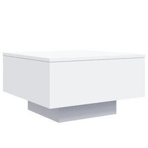 vidaXL Table basse blanc 55x55x31 cm bois d'ingénierie